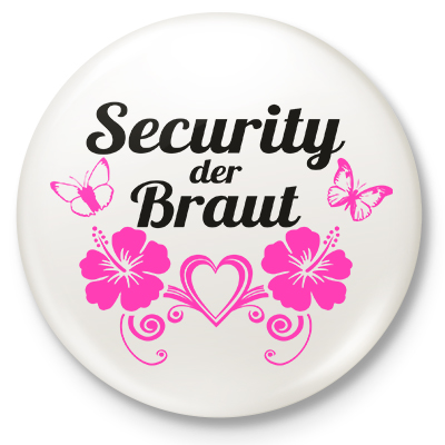 Button Security der Braut (wei)