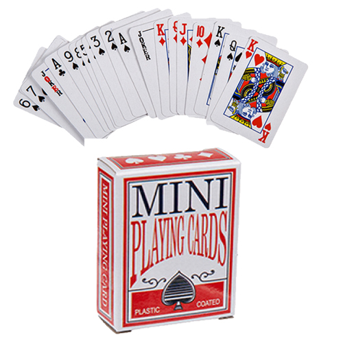 Ein Kartenspiel, das in einen Adventskalender passt?
<br>
<br>Das klappt bei unseren Mini Poker-Cards tatschlich.
<br>
<br>Mini-Spielkarten, Poker, ca. 6 x 4 cm, 54 Karten pro Blatt