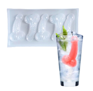 Mit einem Eiswrfel in Penisform bekommt das Wort <i>Cocktail</i> gleich eine ganz andere Bedeutung.
<br>
<br>Die Eiswrfelform kann komplett verkauft oder selbst fr lustige Eiswrfel fr den JGA verwendet werden.
<br>
<br><small>Gre: 19,5 x 10 cm</small>