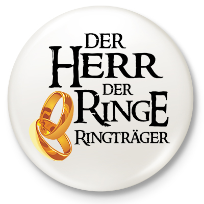 Der Herr der Ringe - Ringträger<br><br><small>Der Button hat einen Durchmesser von 5,9 cm </small>