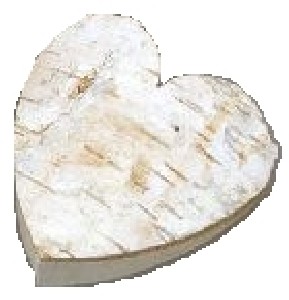 Birkenholz-Herz natur, ca. 4,5 cm
