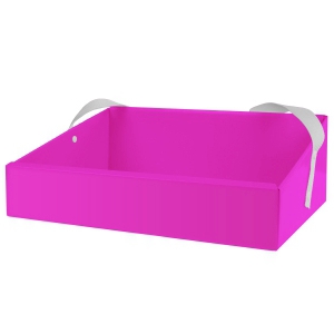 Bauchladen Karton Pink