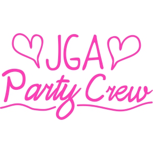 JGA Party Crew handwritten