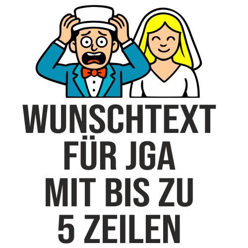 Panischer Brutigam mit Wunschtext
