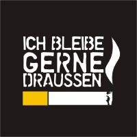 Ich rauche gerne draussen